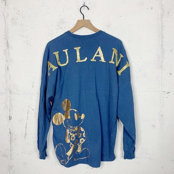 Disney Aulani Hawaii Resort Spirit Jersey Rare Gold Mickey Shirt Size Medium